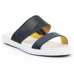 Slides Lacoste Womens Natoy Slide Slippers - Navy Blue