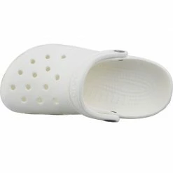 Crocs Unisex Classic Clog Slippers - White Slides