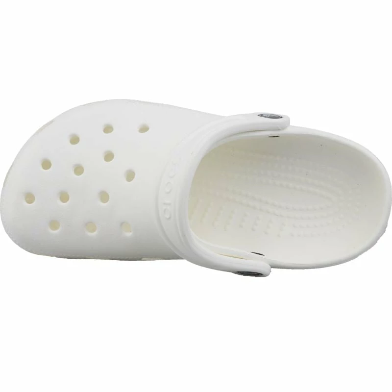 Crocs Unisex Classic Clog Slippers - White Slides