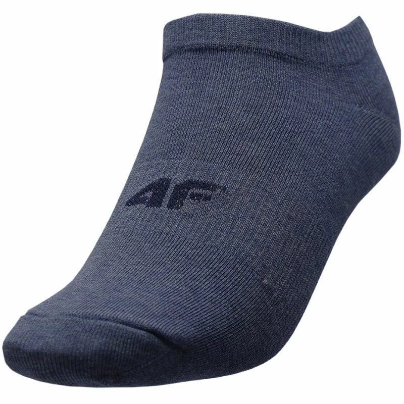 Walking Socks 4F Men's Sports Socks - Navy Blue/Dark Navy Blue/Navy Blue Melange