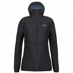 Salewa Womens Ortles Hybrid Tirolwool Responsive Jacket - Black Outdoor Clothing