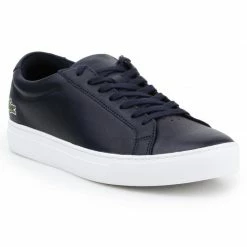 Lacoste Mens L.12.12 116 1 CAM Shoes - Navy Blue Trainers
