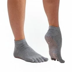 Yoga Accessories Gaiam Anti-Slip Yoga Socks - Grey