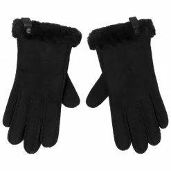 UGG Womens Shorty Gloves - Black Outdoor Clothing