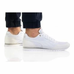 Trainers Puma Mens ST Runner Essential Shoes - White