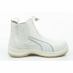 Puma Unisex Clear Chelsea Mid S2 SRC Safety Shoes - White Trainers