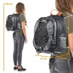 Dutch Hunze Mountains 18 L Hiking Backpack - Black