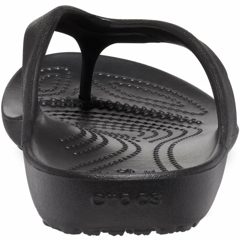 Crocs Womens Kadee II Flip Clog - Black Slides