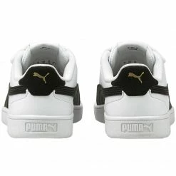 Puma Junior Shuffle V PS Shoes - White/Black Footwear