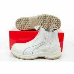 Puma Unisex Clear Chelsea Mid S2 SRC Safety Shoes - White Trainers