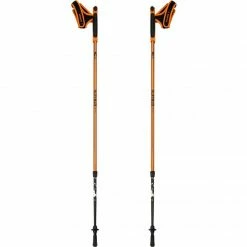 Alpinus Kungsleden Nordic Walking Poles - Orange Hiking