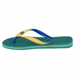 Footwear Havaianas Womens Brasil Mix Flip-Flops - Green/Yellow