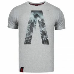 Alpinus Mens Peak T-Shirt - Gray Outdoor Clothing