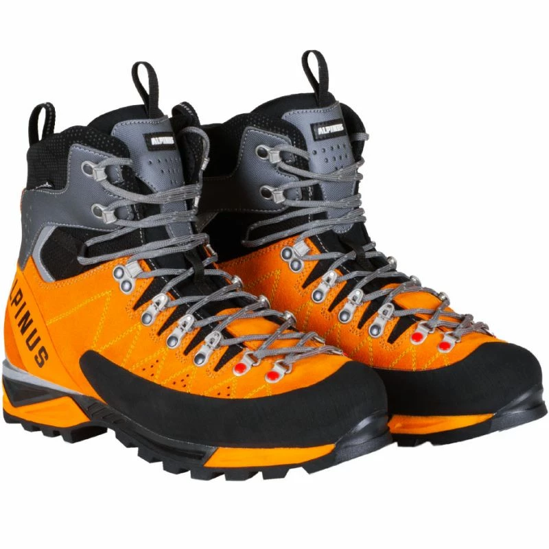 Alpinus Mens The Ridge High Pro Alpine Boots - Orange/Black Trainers