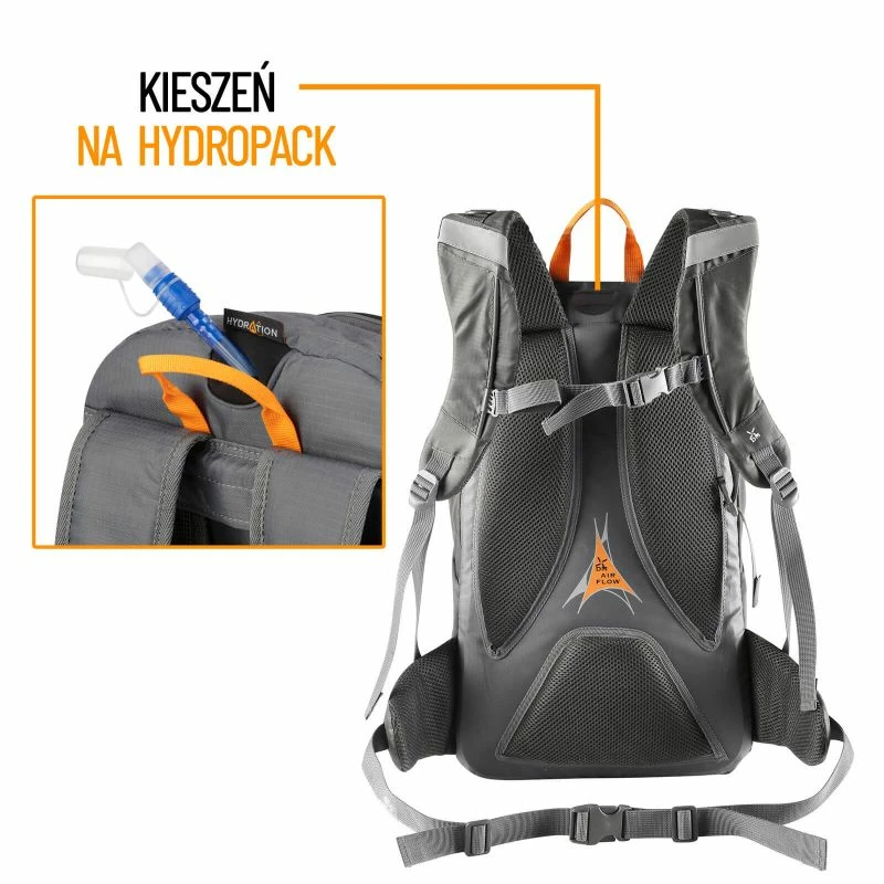 Dutch Hunze Mountains 18 L Hiking Backpack - Black