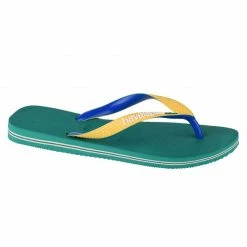 Footwear Havaianas Womens Brasil Mix Flip-Flops - Green/Yellow