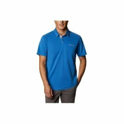 Outdoor Clothing Columbia Mens Nelson Point Polo T-Shirt - Blue