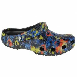 Slides Crocs Womens Classic Tie-Dye Graphic Clog - Multicolour
