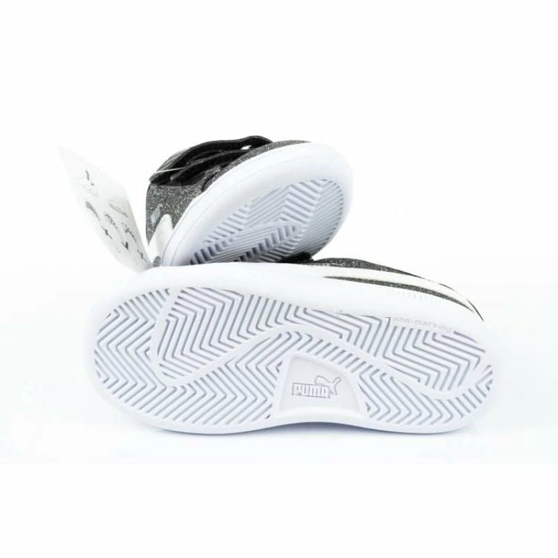 Footwear Puma Junior Smash V2 Glitz Glam Shoes - Black