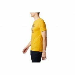 Outdoor Clothing Columbia Mens Terra Vale II Short Sleeve Tee - Yellow
