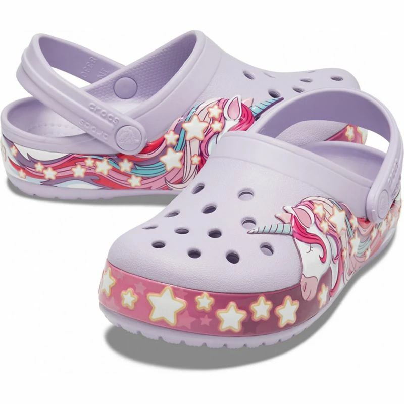 Crocs Kids FunLab Unicorn Band Sandals - Purple
