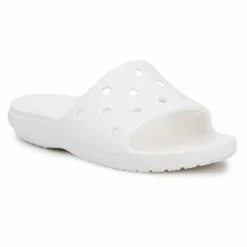 Crocs Womens Classic Slide - White Slides