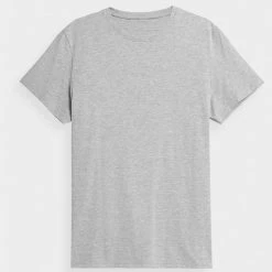 4F Mens Classic T-Shirt - Gray Outdoor Clothing