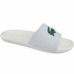 Lacoste Mens Croco Slide 119 Slippers - White