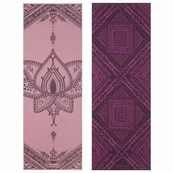 Gaiam Icy Frost Double-sided Yoga Mat 4 Mm - Pink/Purple Yoga Mats