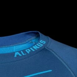 Alpinus Mens Tactical Base Layer Set Thermoactive Underwear - Blue Outdoor Clothing