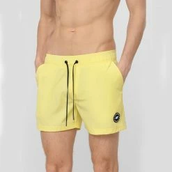 4F Men's Shorts - Yellow Outdoor Clothing