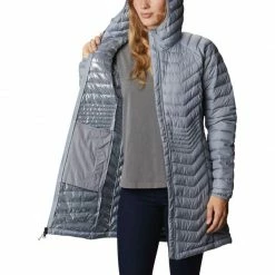 Columbia Womens Powder Lite Mid Jacket - Gray Outdoor Clothing