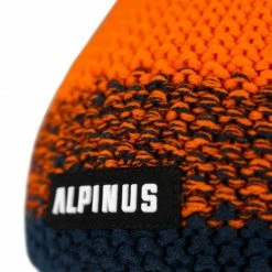 Outdoor Clothing Alpinus Mens Mutenia Hat - Melange Orange/Navy Blue