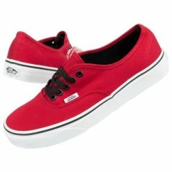 Vans Mens Authentic Shoes - Red Trainers