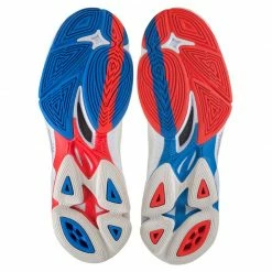 Mizuno Unisex Wave Lightning Z6 Mid Indoor Shoes - White Trainers