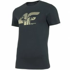 Outdoor Clothing 4F Mens Graphics T-shirt - Dark Green