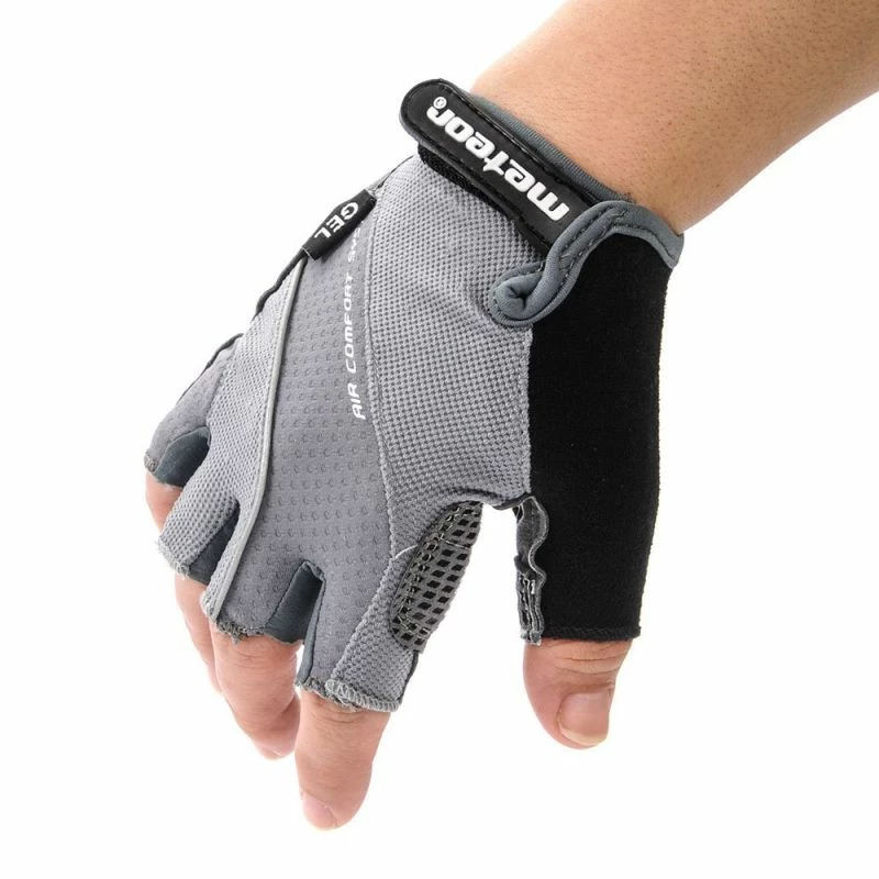 Meteor Unisex Gel GX42 Bicycle Gloves - Grey