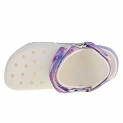 Crocs Womens Classic Hiker Dream Clog - White/Purple Slides