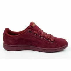 Puma Womens Vikky Ribbon Dots Shoes - Burgundy