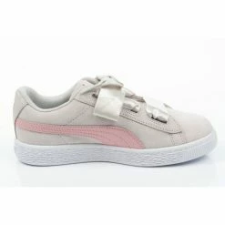 Footwear Puma Junior Suede Heart Circles Shoes - Gray/Pink