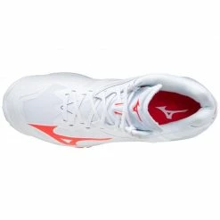 Mizuno Unisex Wave Lightning Z6 Mid Indoor Shoes - White Trainers