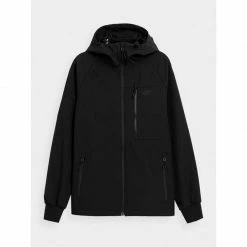 Outdoor Clothing 4F Mens High Quality Jacket - Deep Black