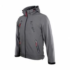 Alpinus Mens Denali Softshell Jacket - Gray Outdoor Clothing