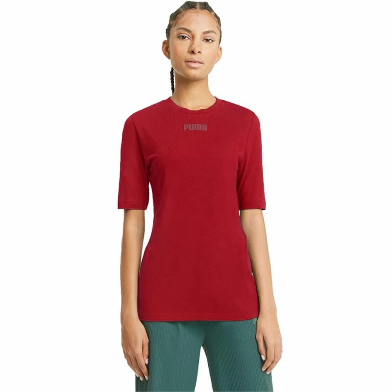 Outdoor Clothing Puma Womens Modern Basics T-Shirt - Red