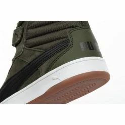 Puma Junior Rebound Street SD Fur PS Shoes - Green
