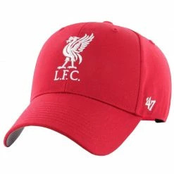 47 Brand Mens Liverpool FC Raised Basic Cap - Red Caps