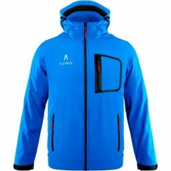 Outdoor Clothing Alpinus Mens Softshell Stenshuvud Jacket - Blue