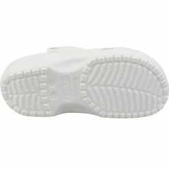 Crocs Unisex Classic Clog Slippers - White Slides
