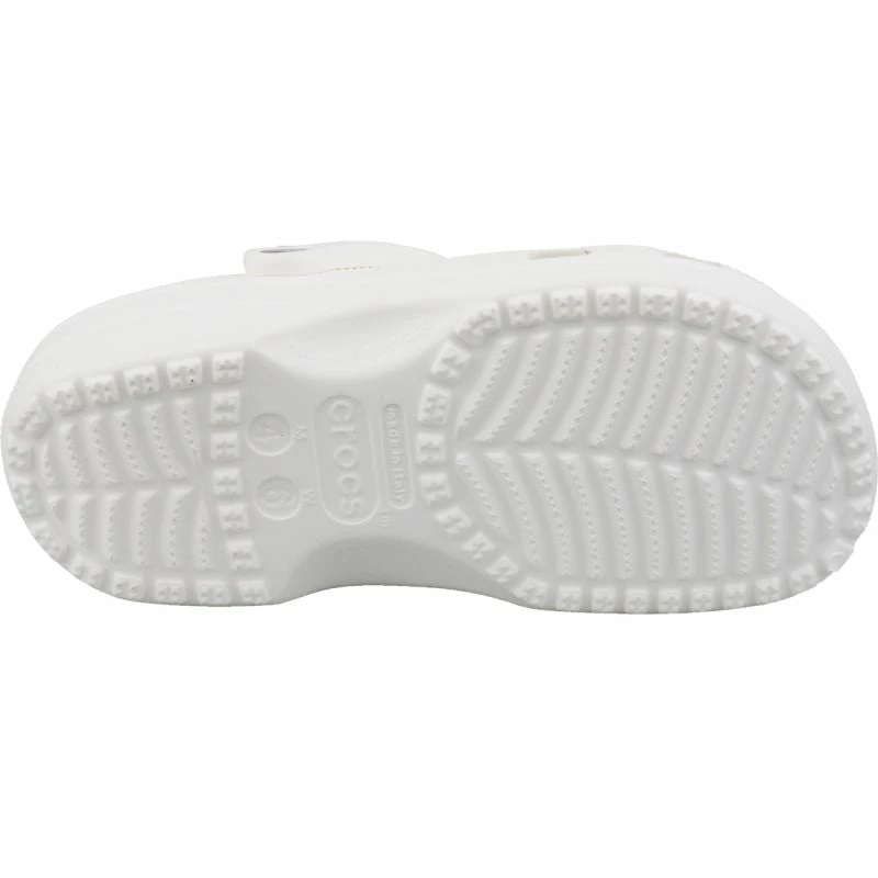Crocs Unisex Classic Clog Slippers - White Slides