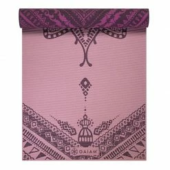 Gaiam Icy Frost Double-sided Yoga Mat 4 Mm - Pink/Purple Yoga Mats